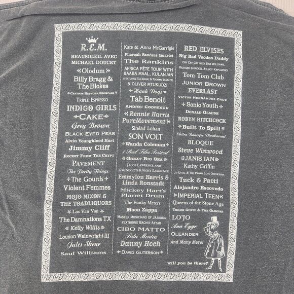 Vintage Bumbershoot 1999 Seattle Arts Festival Shirt Gray Crew Neck Late 90s - Picture 4 of 10